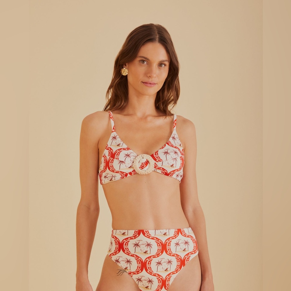 Farm Rio Summer Beach bikini top